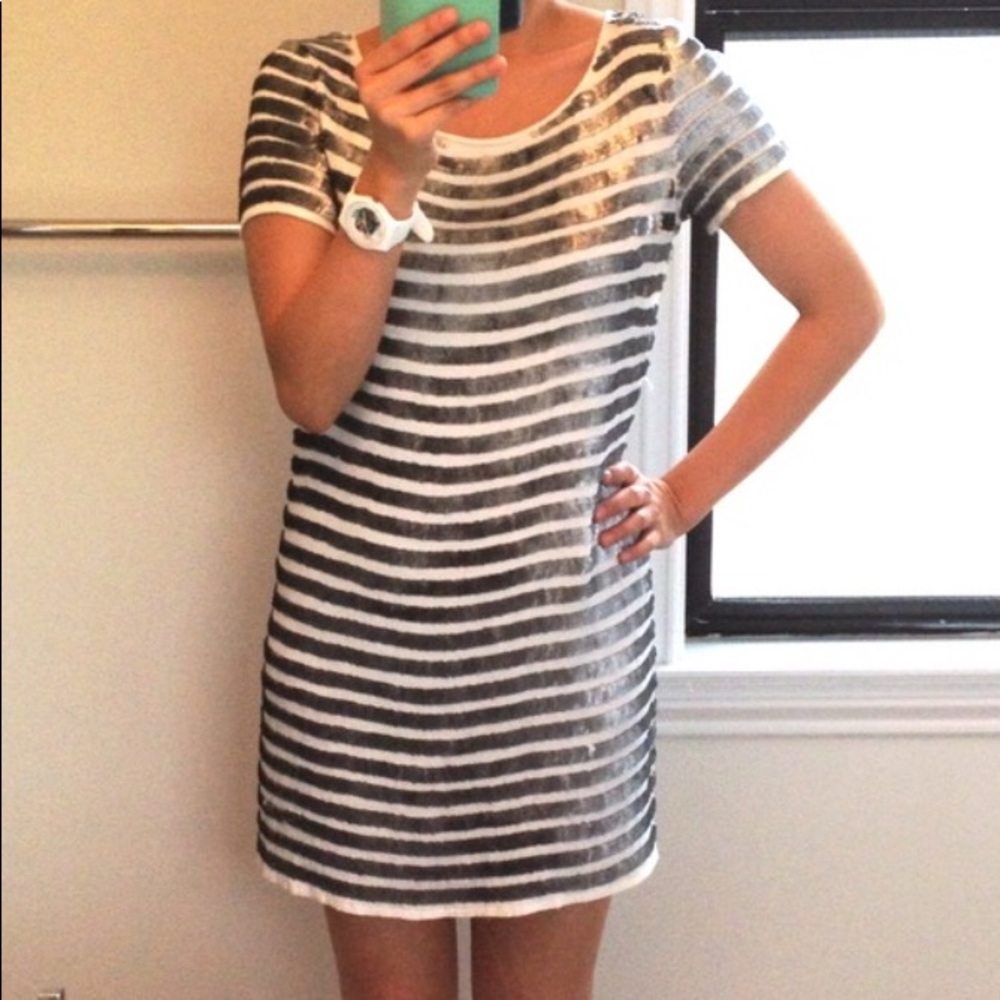 French Connection Sequin Shift Dress